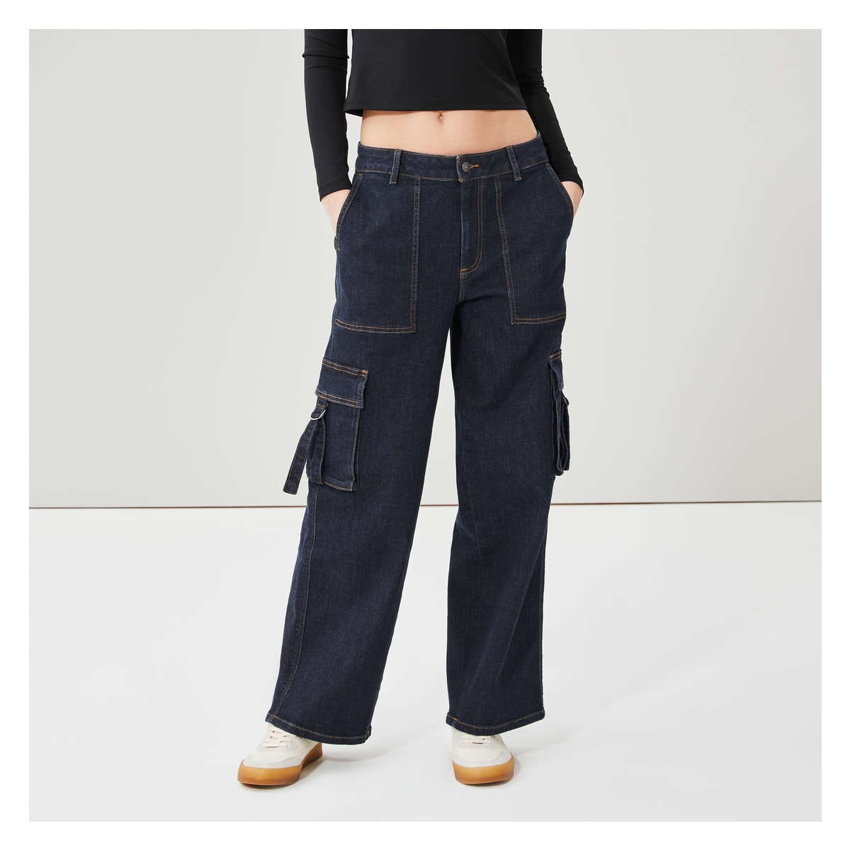 【送料無料/即納】 Cargo Utility Jean Fresh Joe from Wash Dark in WorkUtility&SafetyClothing
